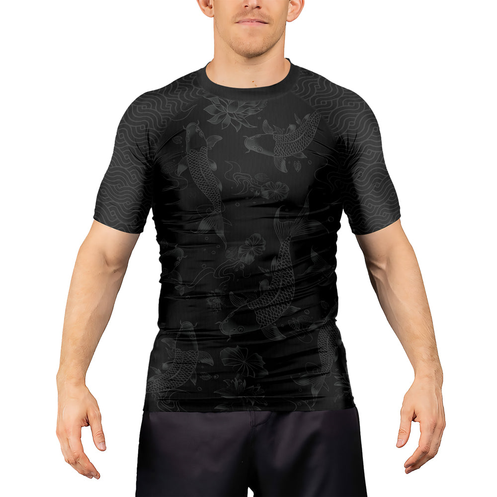 Rashninja Samurai Koi Valor Men's Short Sleeve Rash Guard