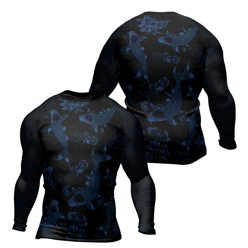 Rashninja Samurai Koi Valor Men's Long Sleeve Rash Guard