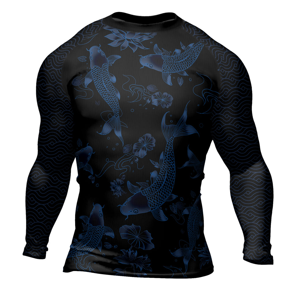 Rashninja Samurai Koi Valor Men's Long Sleeve Rash Guard