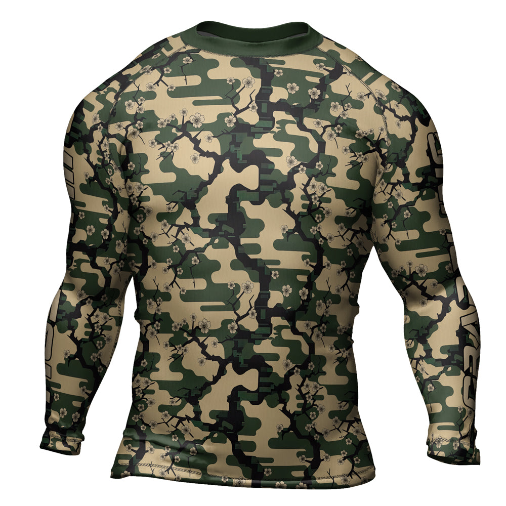 Rashninja Camouflage Jungle Phantom Men's Long Sleeve Rash Guard