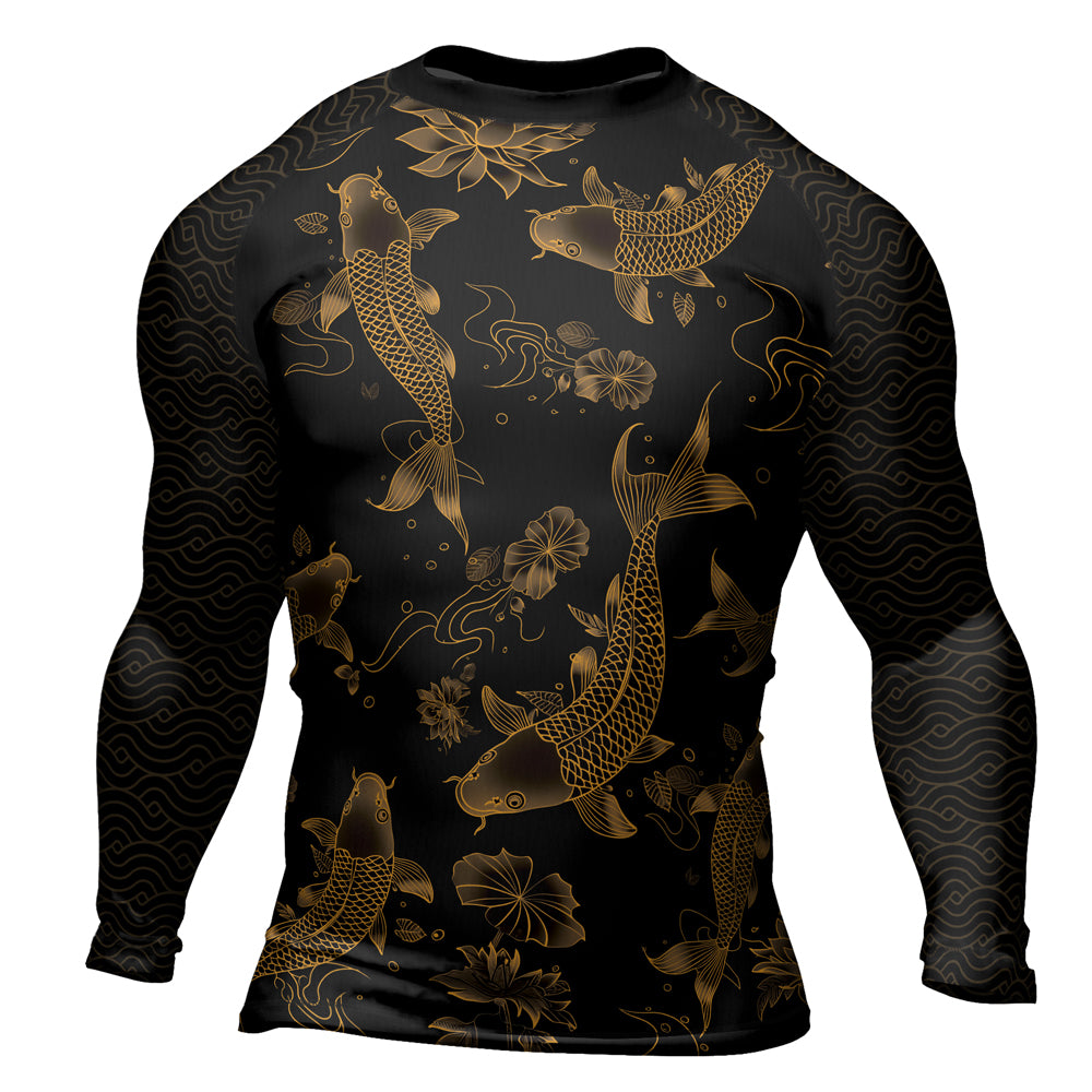 Rashninja Samurai Koi Valor Men's Long Sleeve Rash Guard