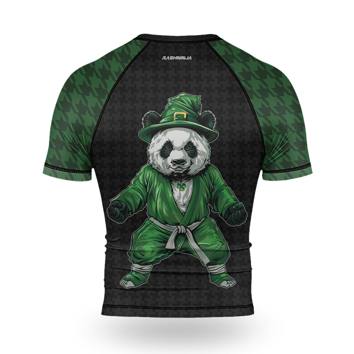 Rashninja Irish Kungfu Panda Men's Short Sleeve Rash Guard