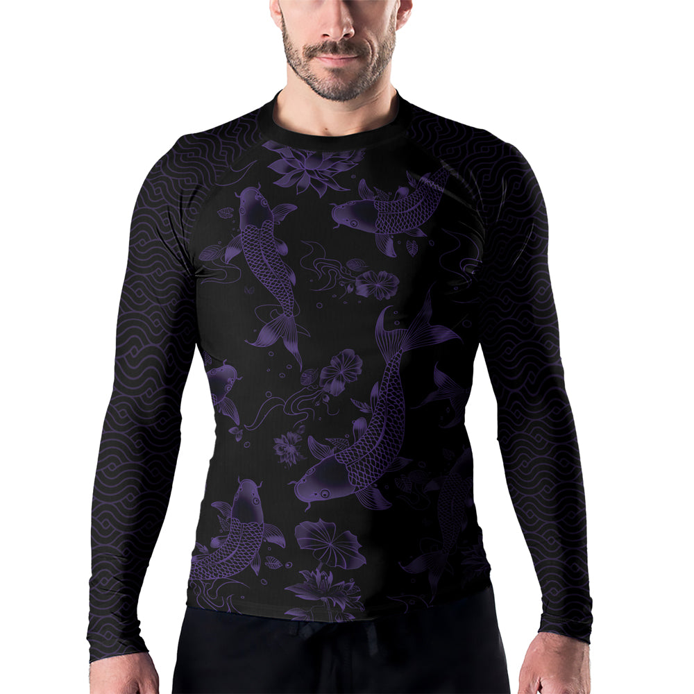 Rashninja Samurai Koi Valor Men's Long Sleeve Rash Guard
