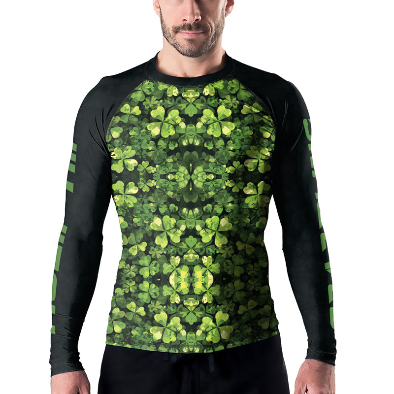 Rashninja Shamrock Warrior Men's Long Sleeve Rash Guard