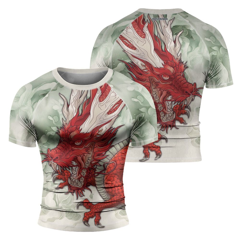 Rashninja Dragon Storm Sovereign Men's Short Sleeve Rash Guard