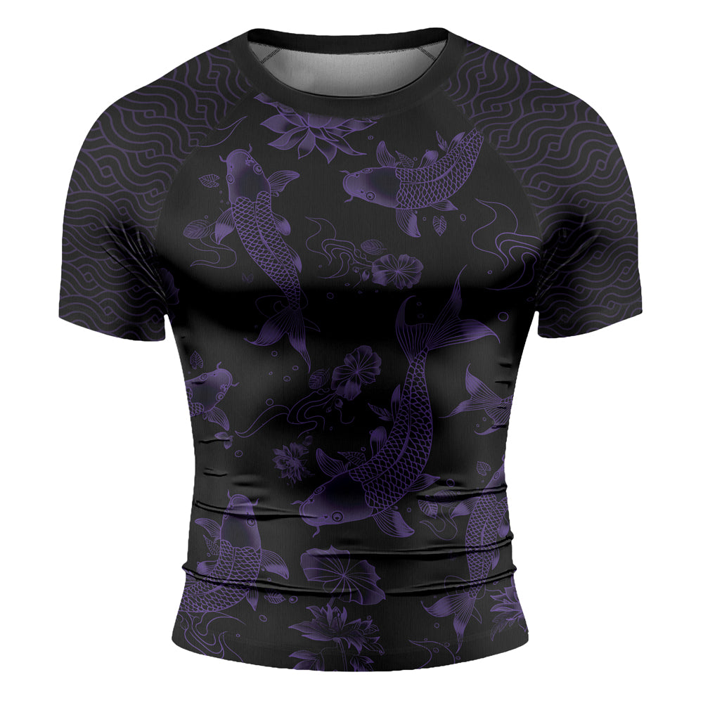 Rashninja Samurai Koi Valor Men's Short Sleeve Rash Guard