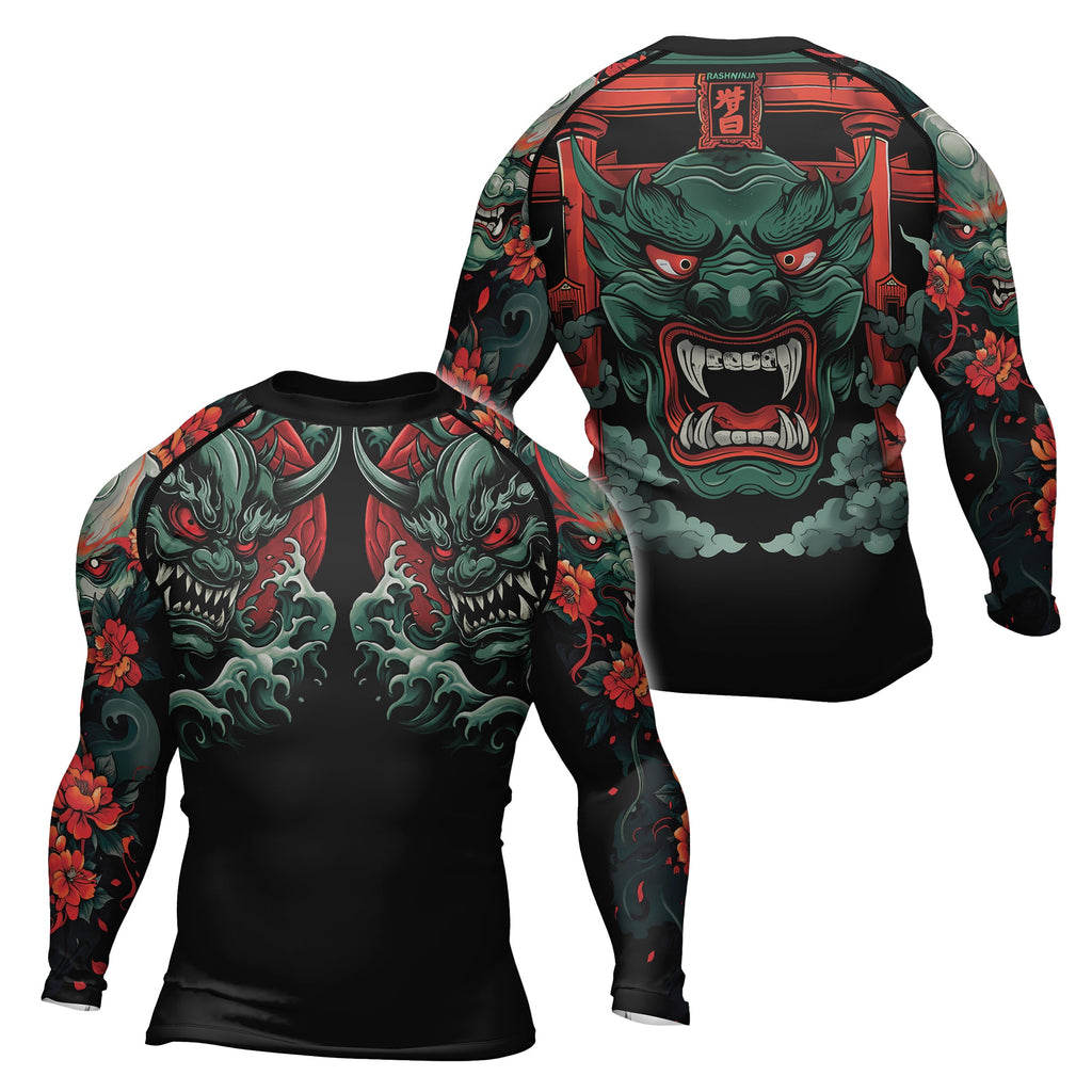 Rashninja Samurai Oni Wrath Men's Long Sleeve Rash Guard