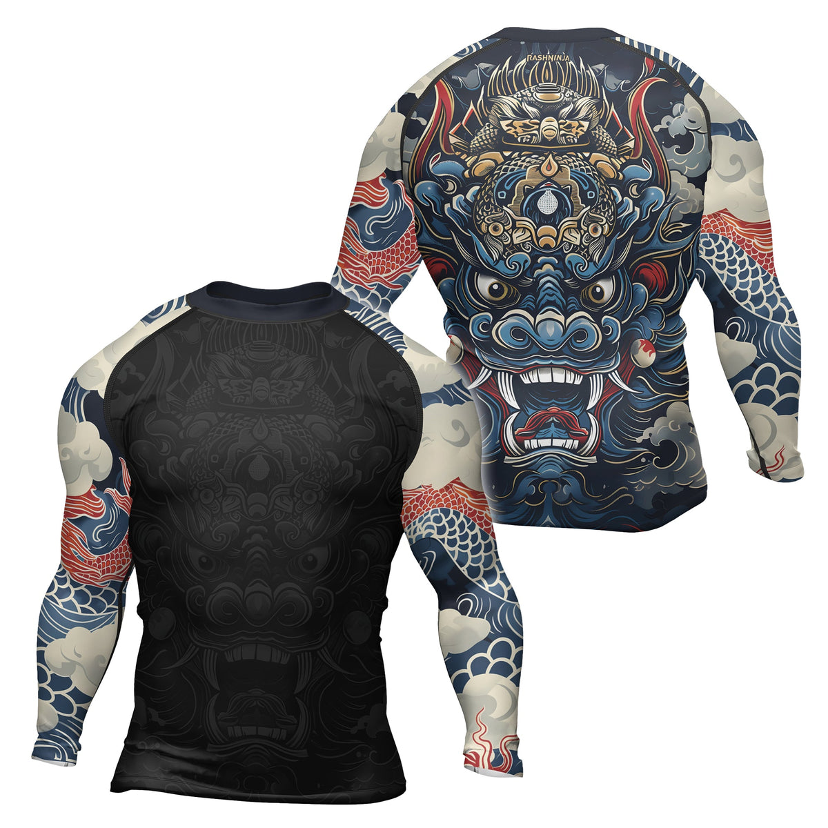 Rashninja Dragon Fury Reign Men's Long Sleeve Rash Guard