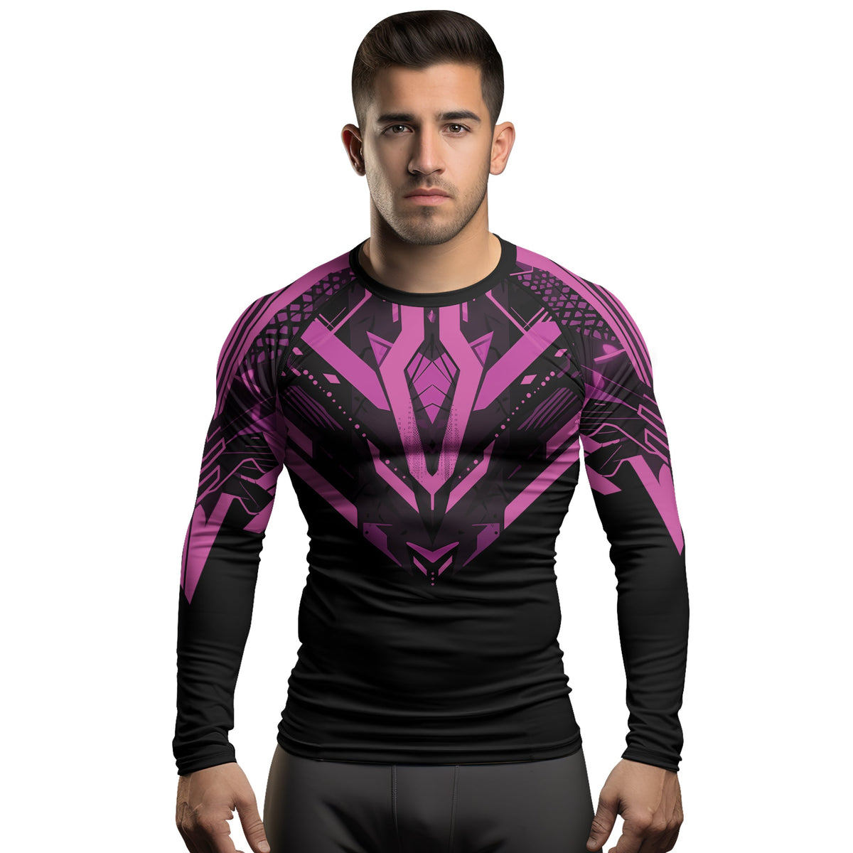 Rashninja Cyber Mech Guardian Men's Long Sleeve Rash Guard