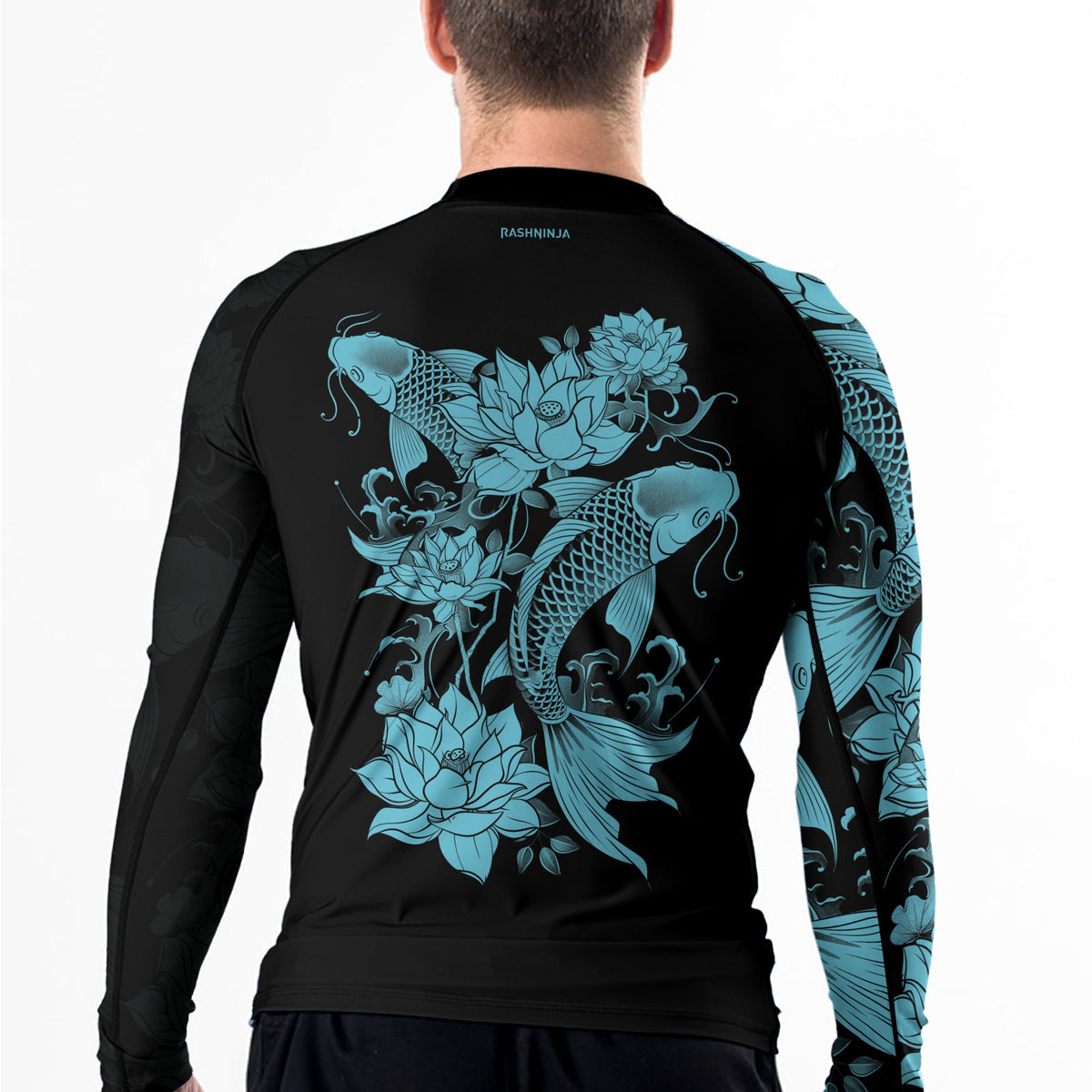 Rashninja Samurai Koi Harmony Men's Long Sleeve Rash Guard