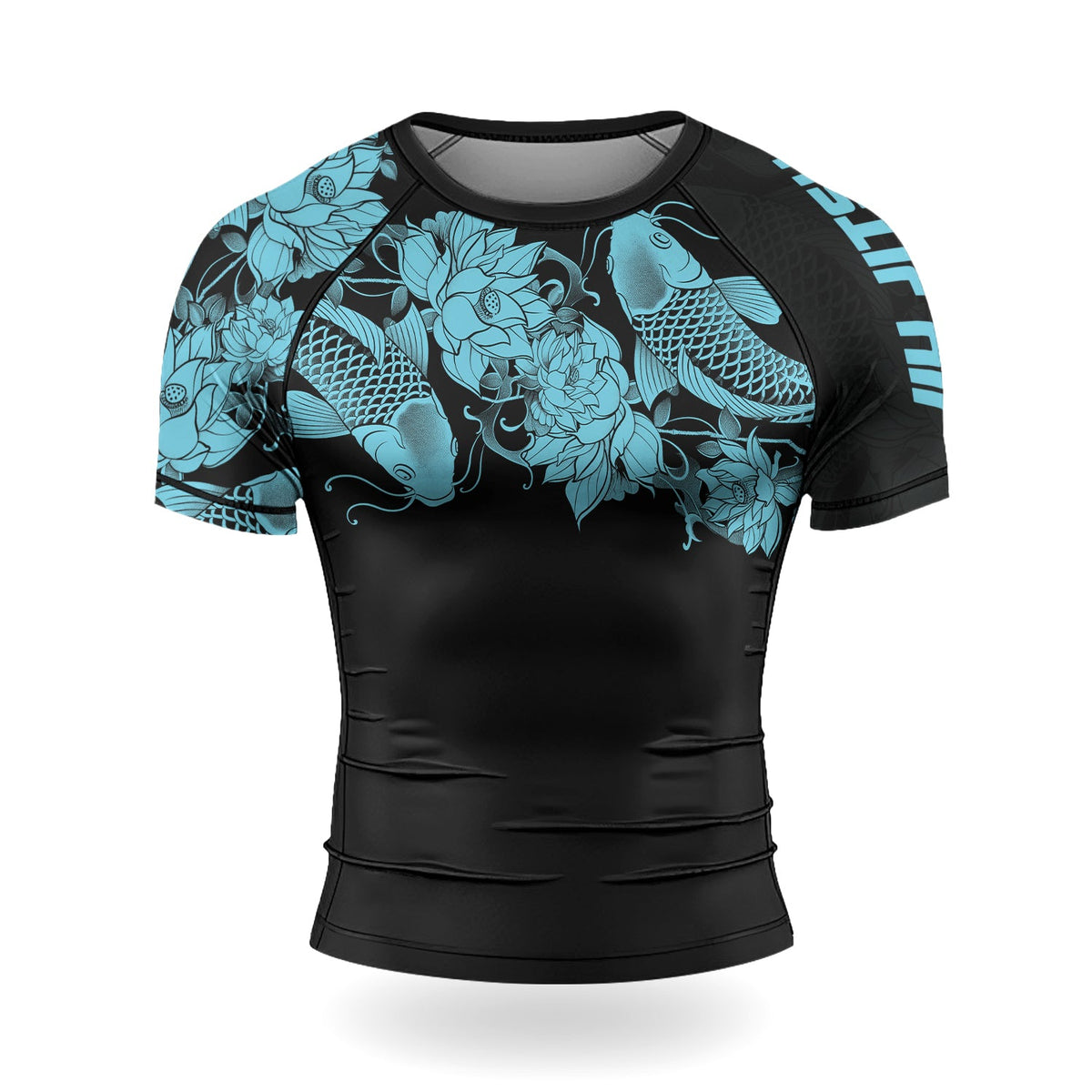 Rashninja Samurai Koi Harmony Men's Short Sleeve Rash Guard