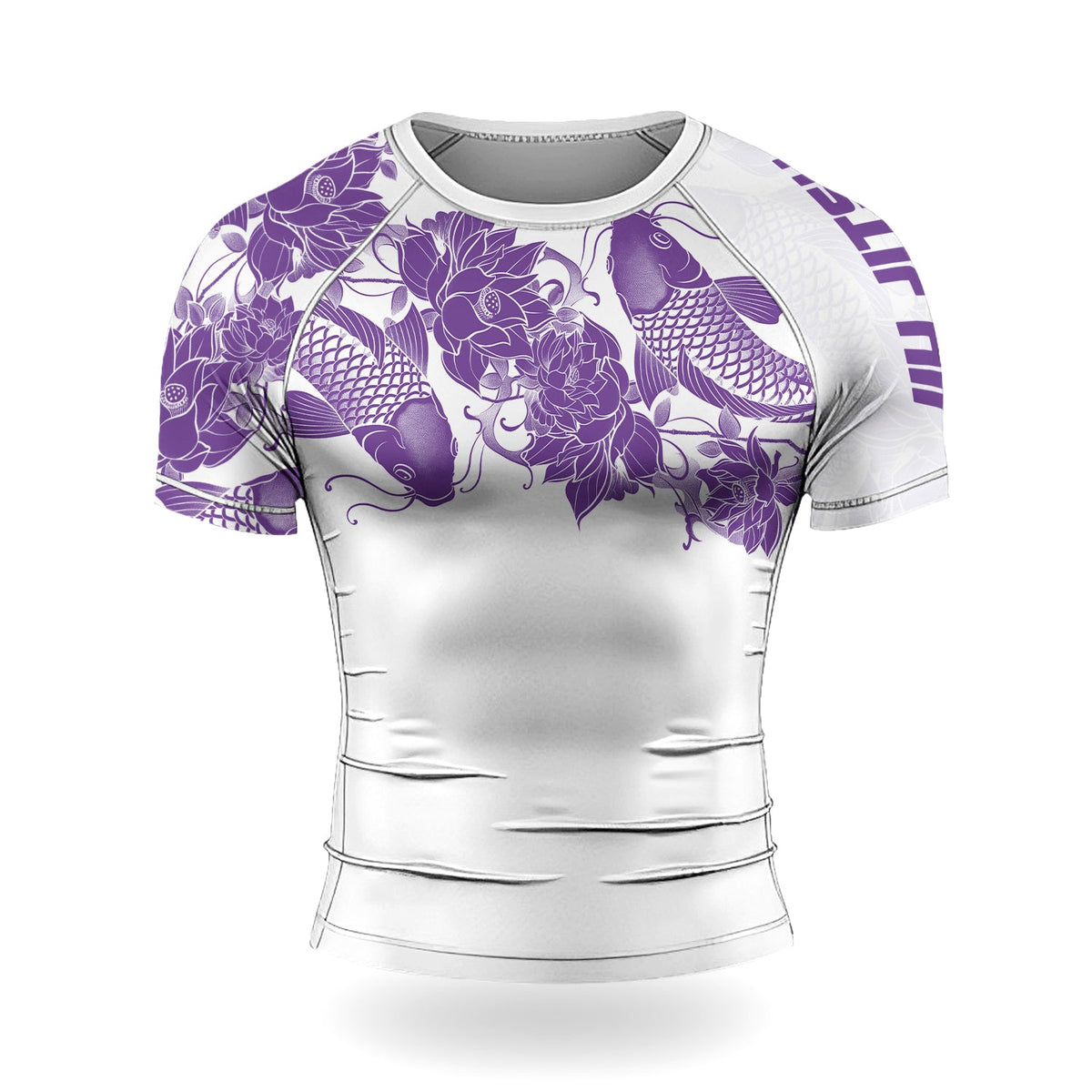 Rashninja Samurai Koi Harmony Men's Short Sleeve Rash Guard