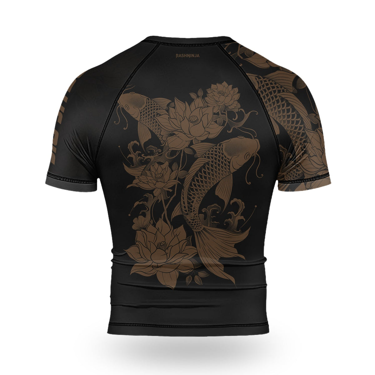 Rashninja Samurai Koi Harmony Men's Short Sleeve Rash Guard