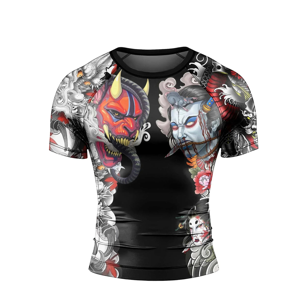 Abyssal Oni Men's Short Sleeve Rash Guard