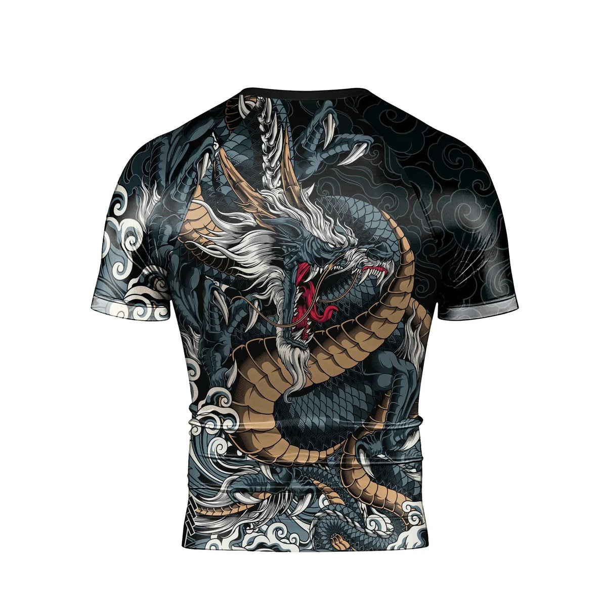 Azure Dragon Men's Short Sleeve Rash Guard