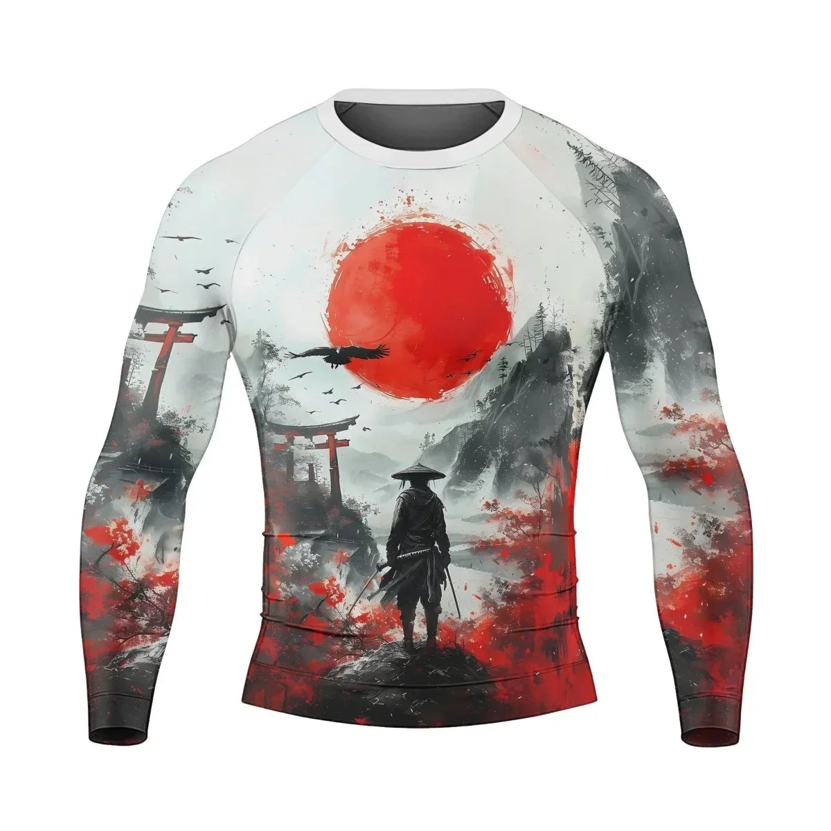 Blood Moon Ronin Men's Long Sleeve Rash Guard
