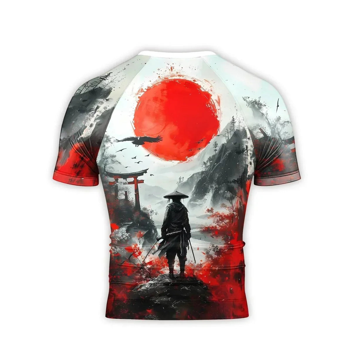 Blood Moon Ronin Men's Short Sleeve Rash Guard