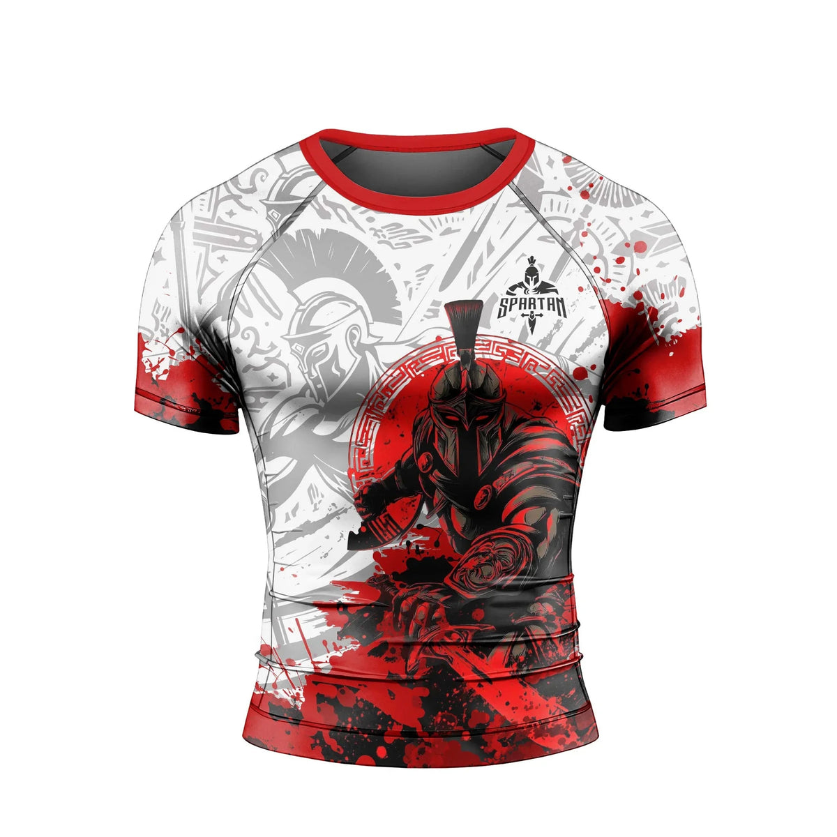 Bloody Spartan Men's Short Sleeve Rash Guard