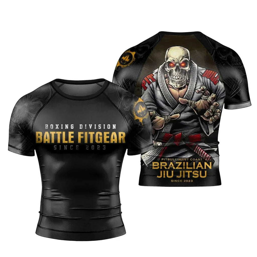 Boxing Division Men's Short Sleeve Rash Guard