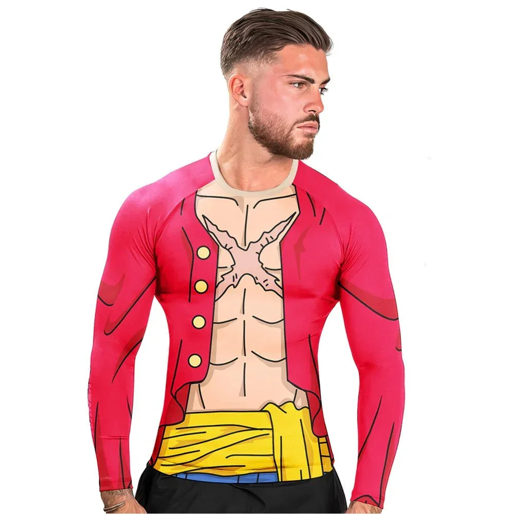Classic Luffy Long Sleeve Rash Guard