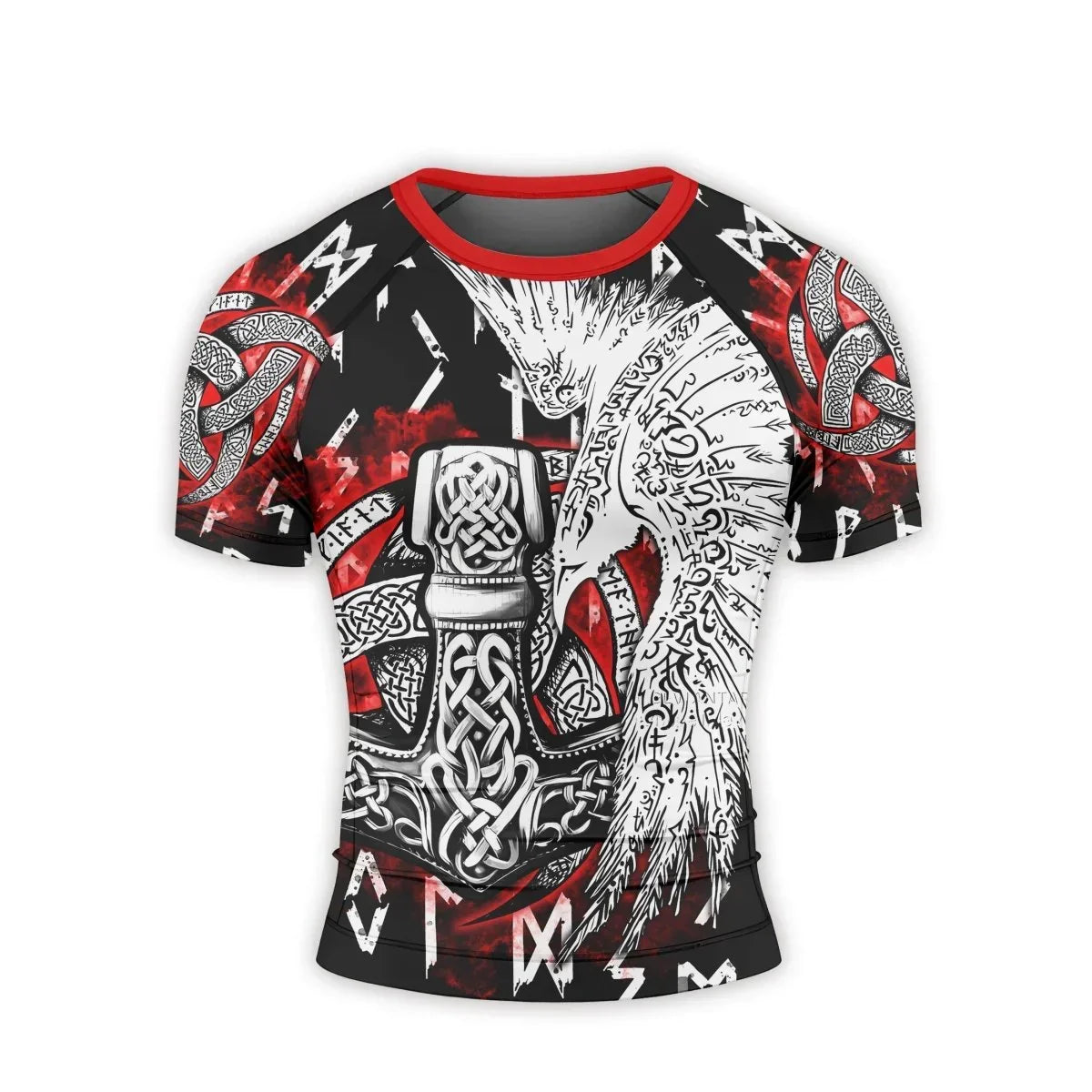 Cool Eagle Vegvisir Men's Short Sleeve Rash Guard