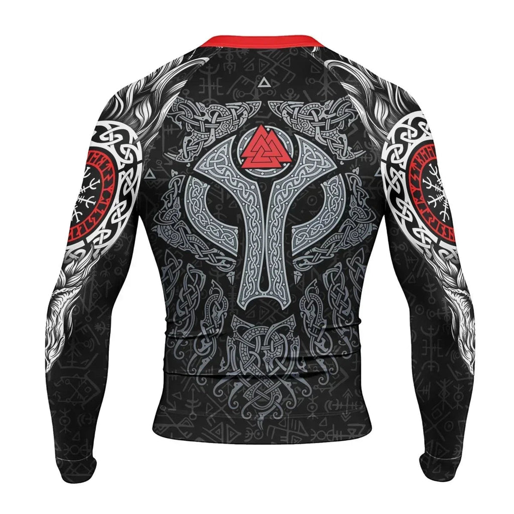 Cool Wolf Vegvisir Men's Long Sleeve Rash Guard