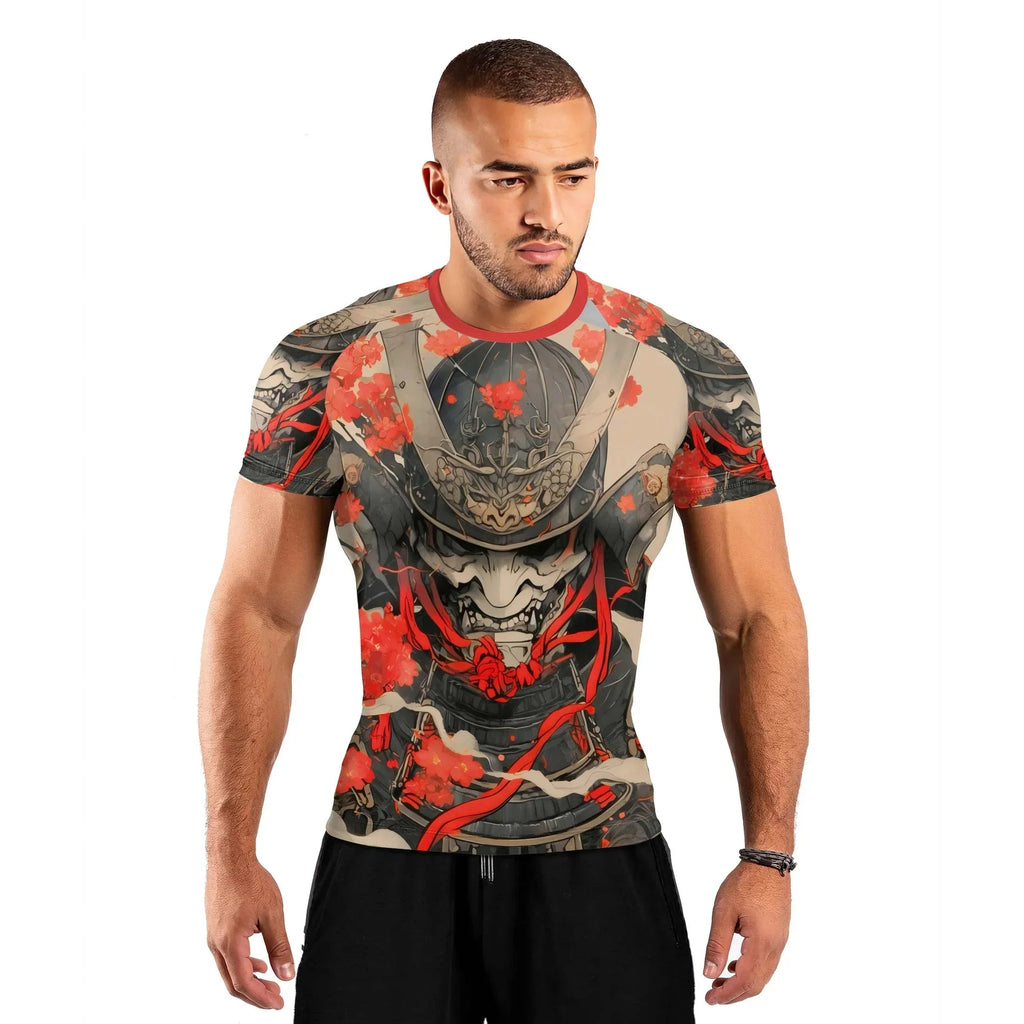 Crimson Oni Ascension Men's Short Sleeve Rash Guard