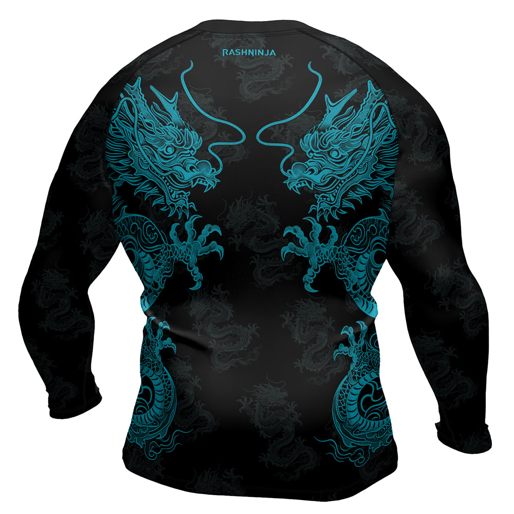 Rashninja Dragon Twilight Guardian Men's Long Sleeve Rash Guard