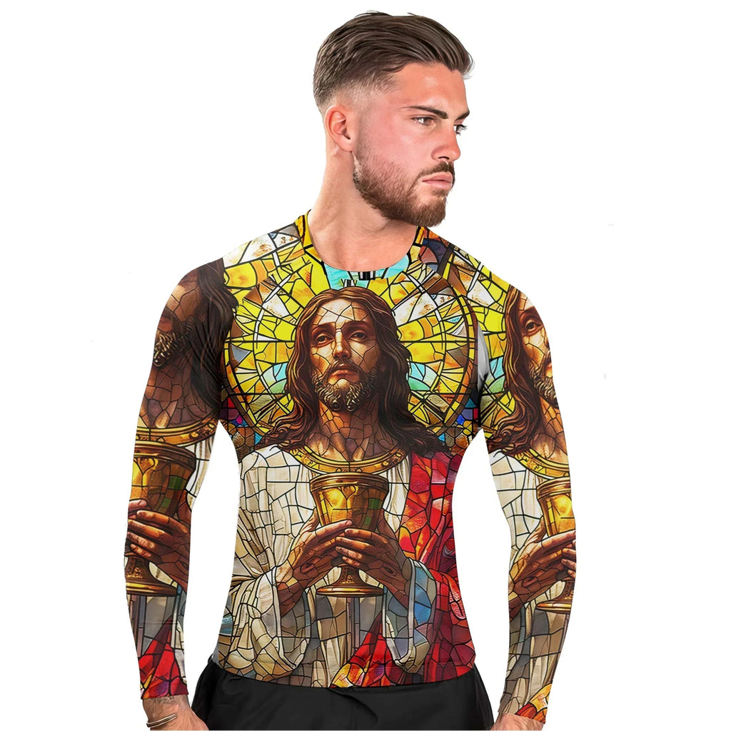 Divine Covenant Men's Long Sleeve Rash Guard