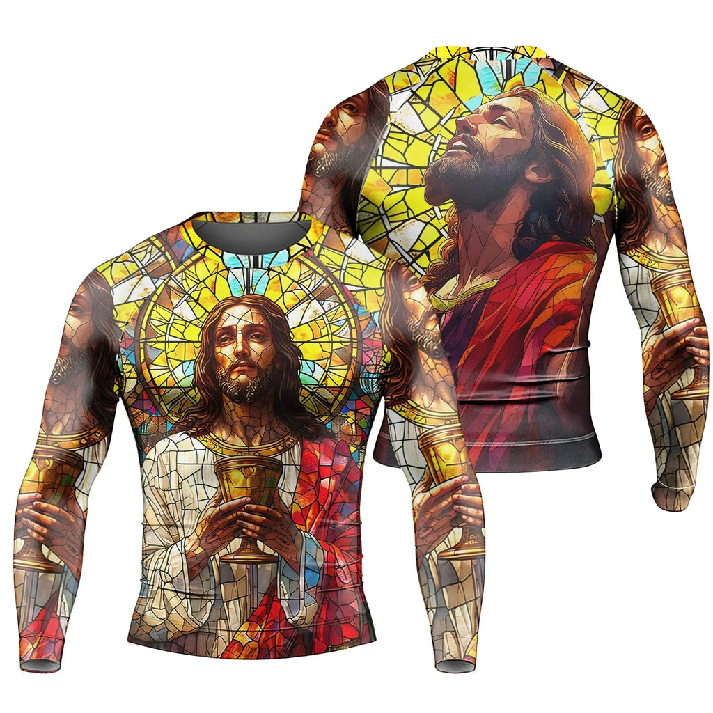 Divine Covenant Men's Long Sleeve Rash Guard