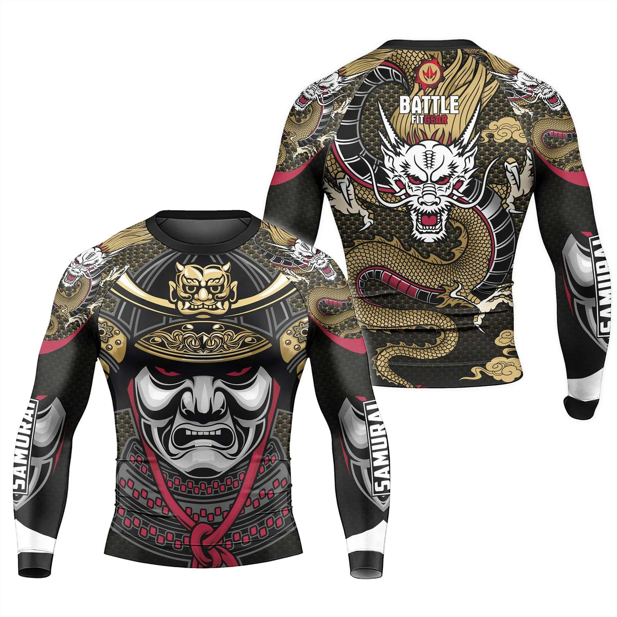 Dragon Shogun Men's Long Sleeve Rash Guard