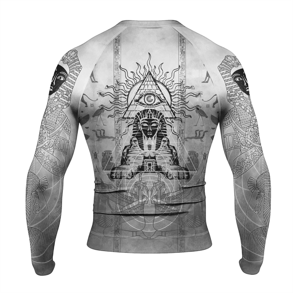 Egypt Mythology Sphinx Men's Long Sleeve Rash Guard