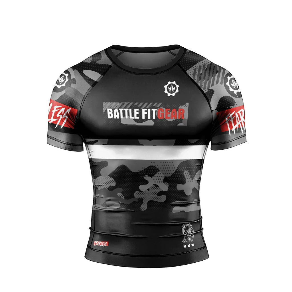 Fear Less Men's Short Sleeve Rash Guard