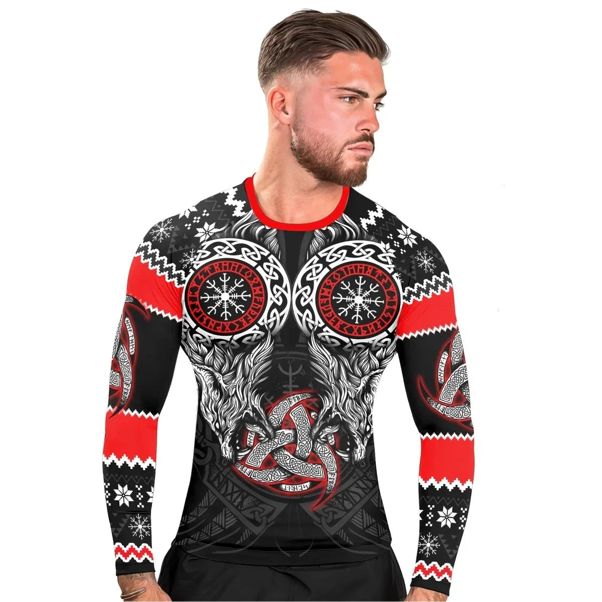 Fenrir Wolve Men's Long Sleeve Rash Guard