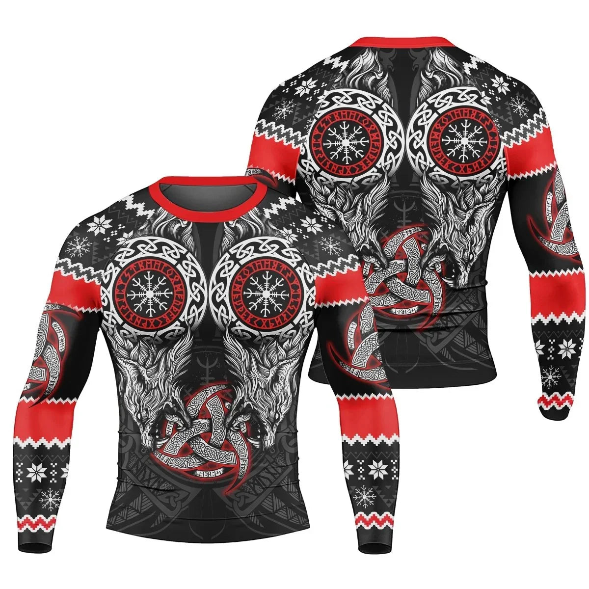Fenrir Wolve Men's Long Sleeve Rash Guard