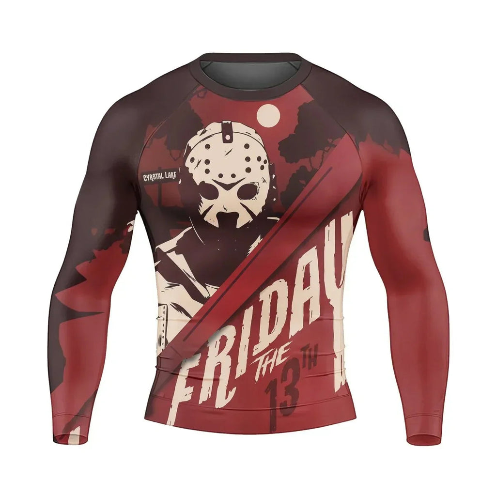 Friday the 13th Men's Long Sleeve Rash Guard