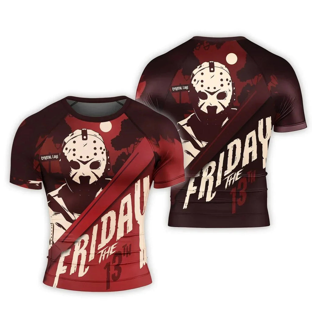 Friday the 13th Men's Short Sleeve Rash Guard