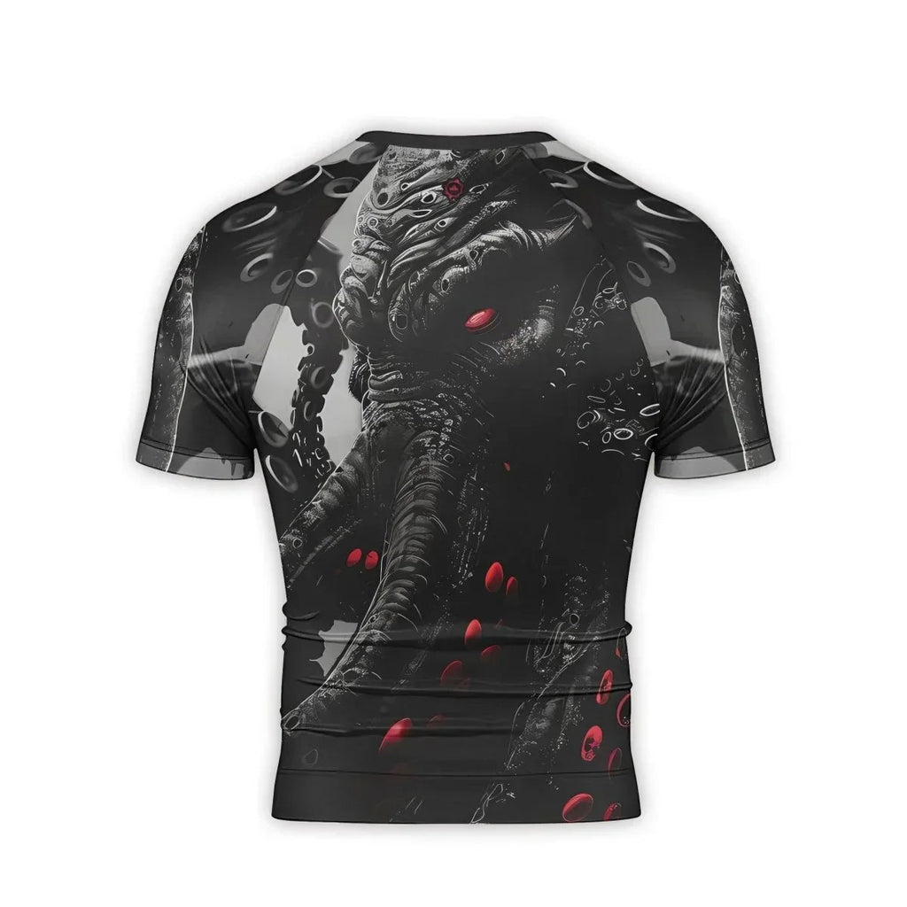Darkness Cthulhu Men's Short Sleeve Rash Guard