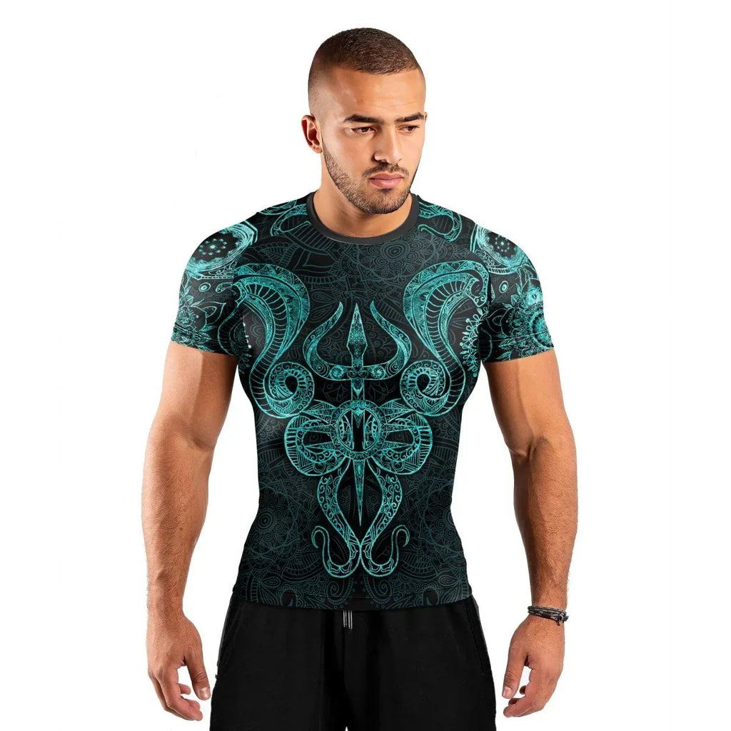 Snake King Vasuki Men's Short Sleeve Rash Guard