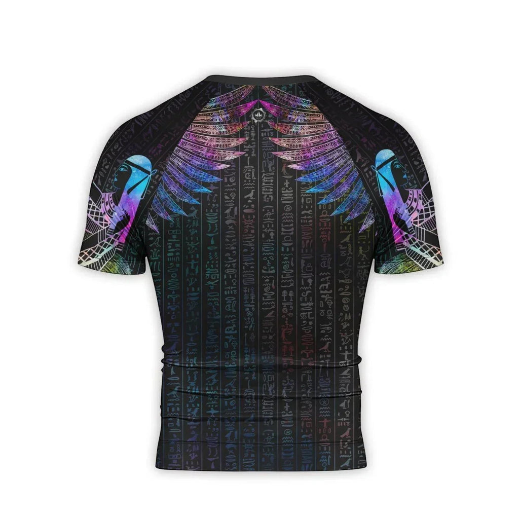 Goddess Of Motherly Love Aset Men's Short Sleeve Rash Guard