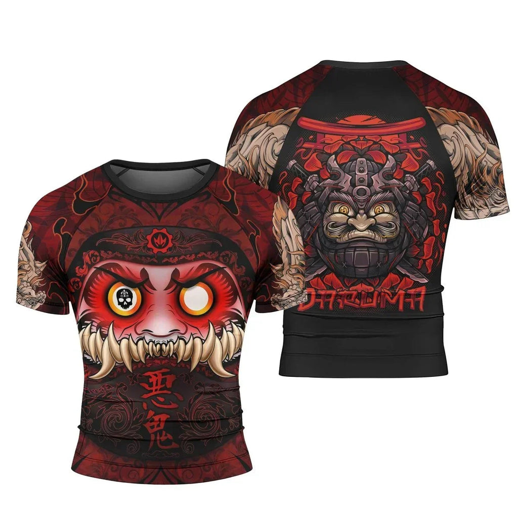 Japanese Daruma Short Sleeve Rash Guard