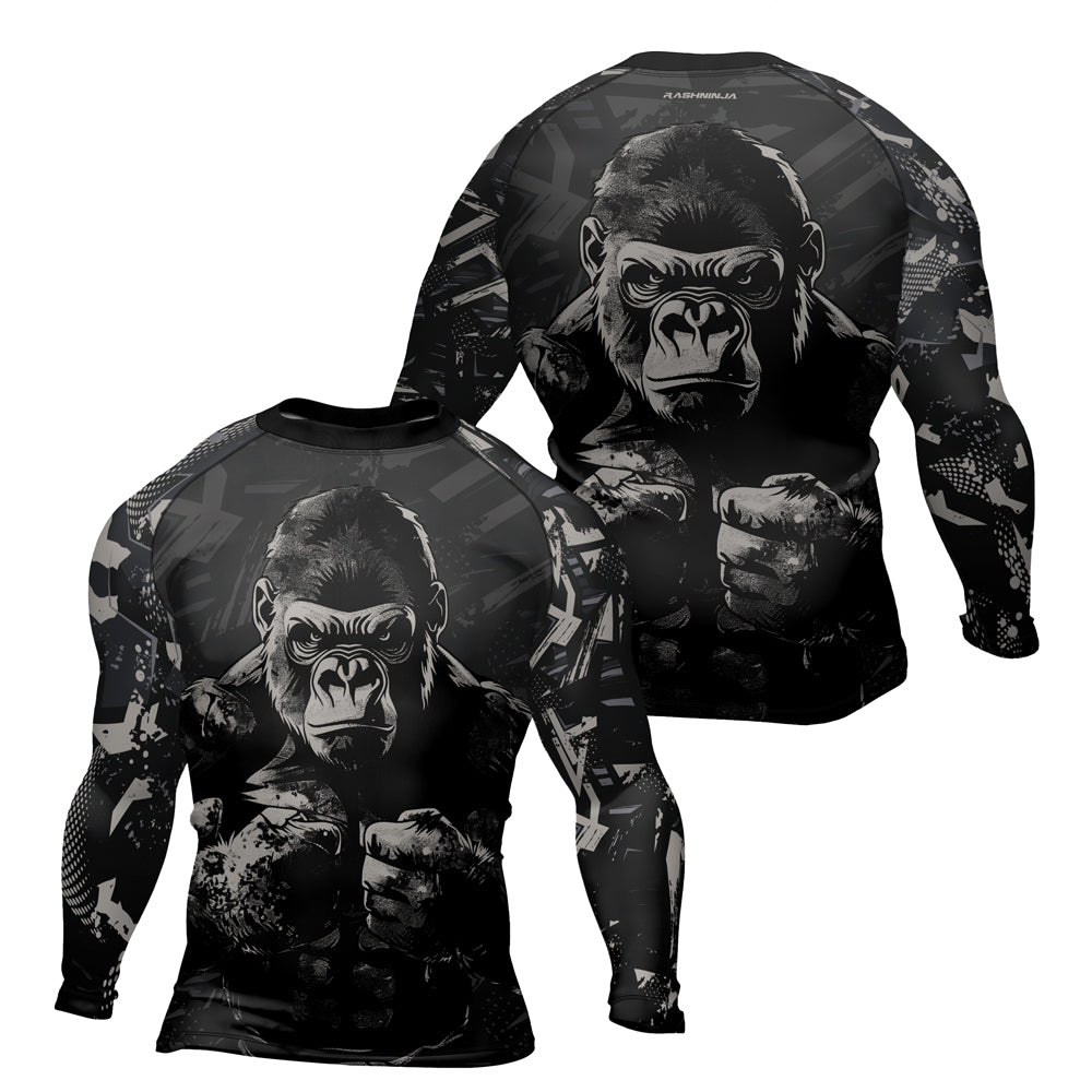 Rashninja Gorilla Forest Titan Men's Long Sleeve Rash Guard