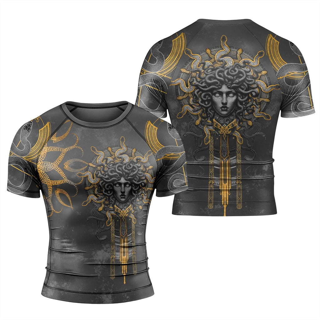 Gorgon Monstrous Sisters Men's Short Sleeve Rash Guard
