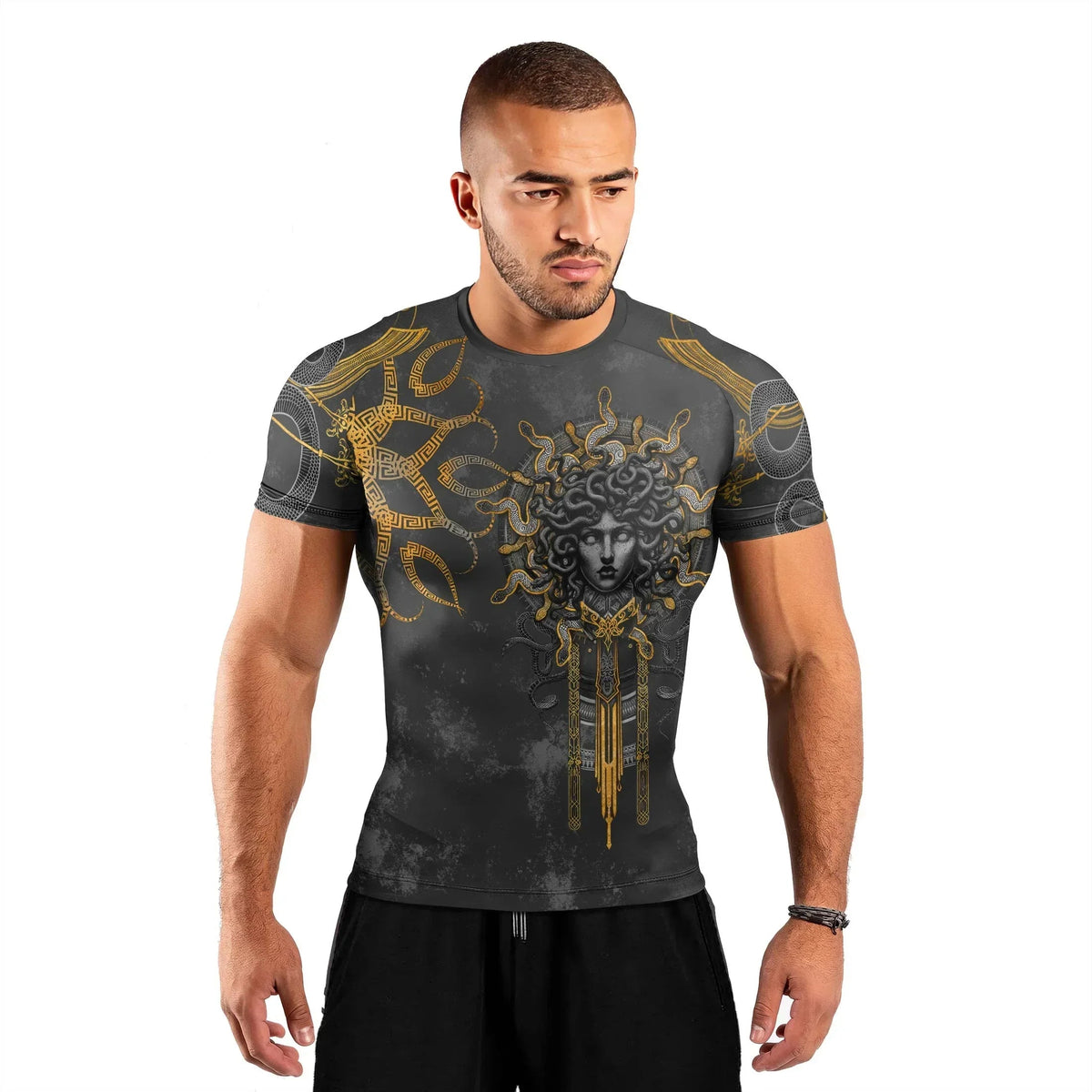Gorgon Monstrous Sisters Men's Short Sleeve Rash Guard