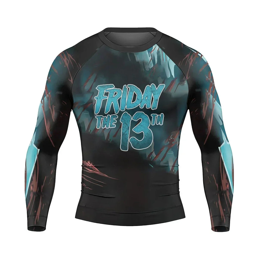Grim Reaper Jason Voorhees Men's Long Sleeve Rash Guard
