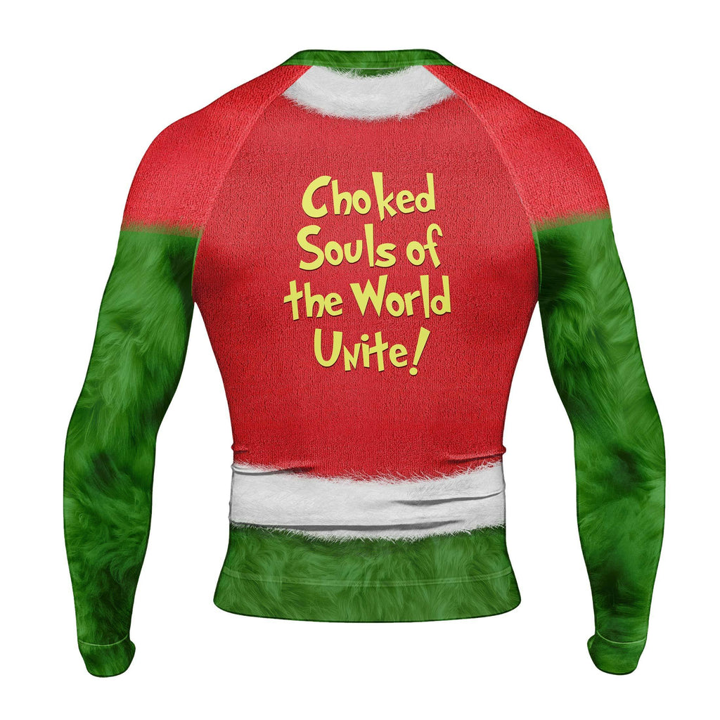 Grinch Claus Men's Long Sleeve Rash Guard