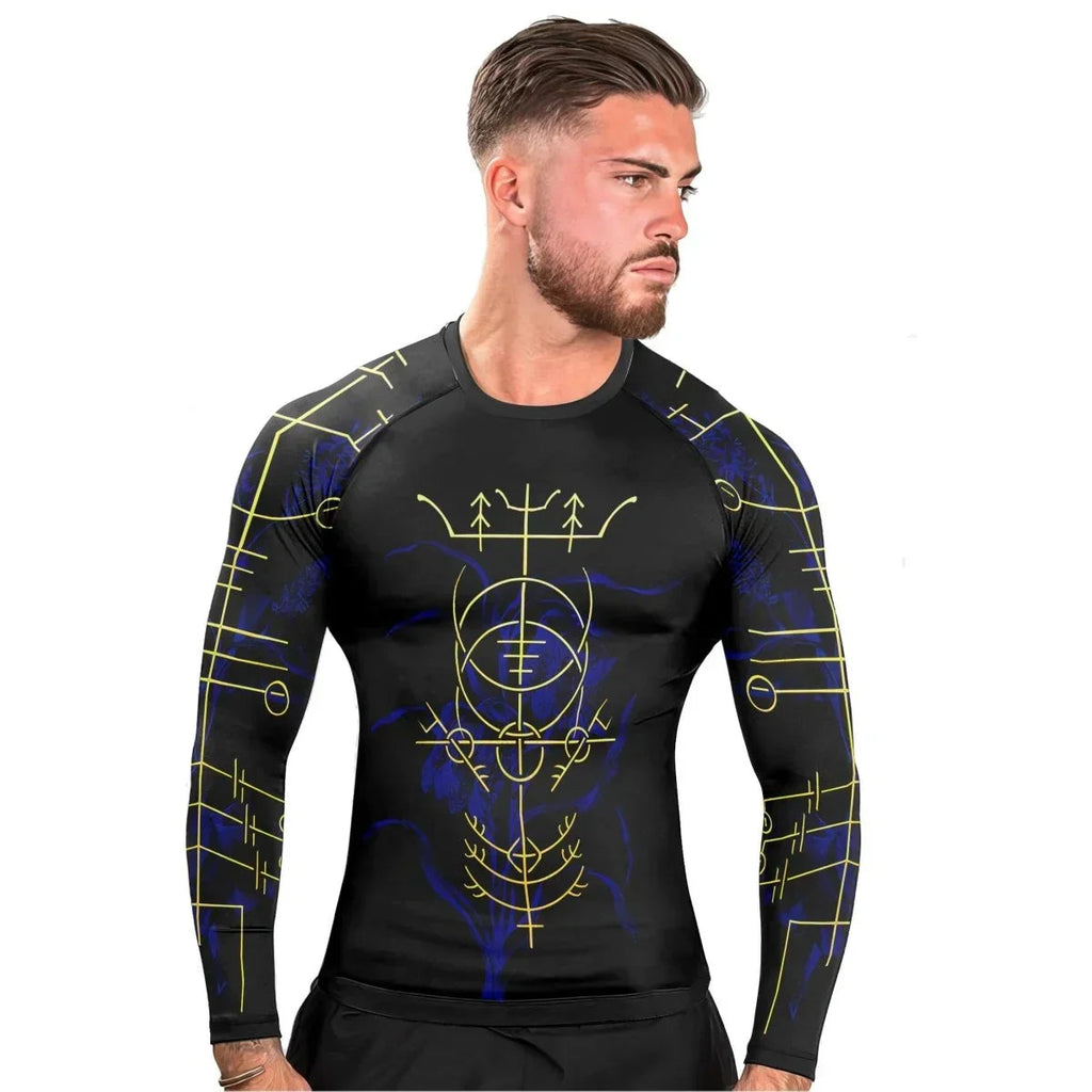 Hulinhjamur Men's Long Sleeve Rash Guard