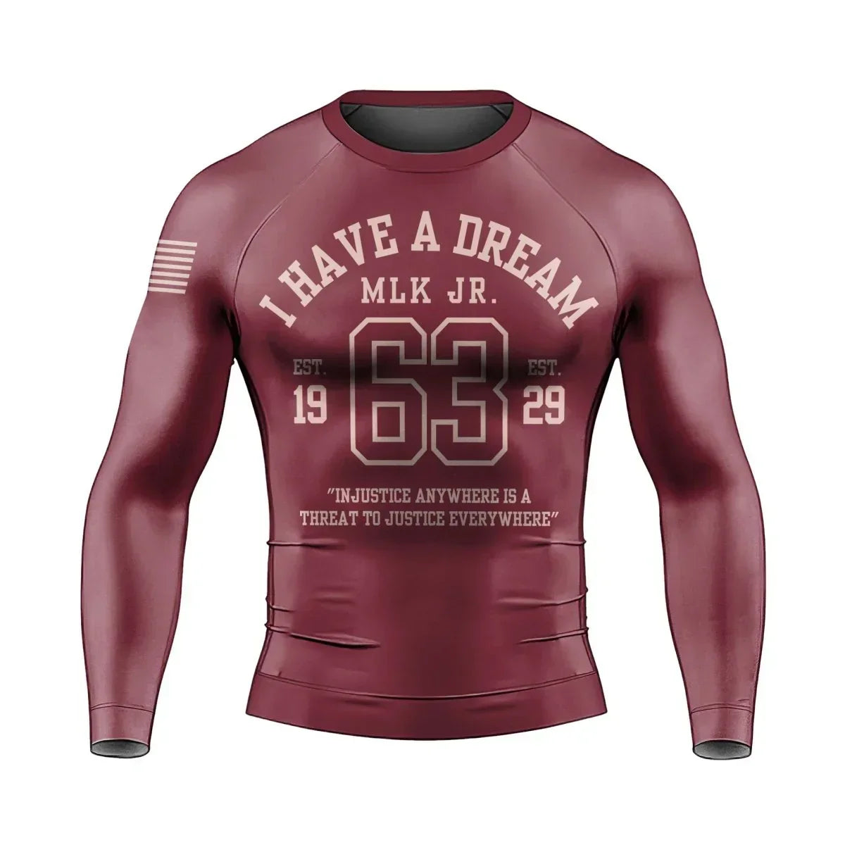 I Have A Dream Men's Long Sleeve Rash Guard