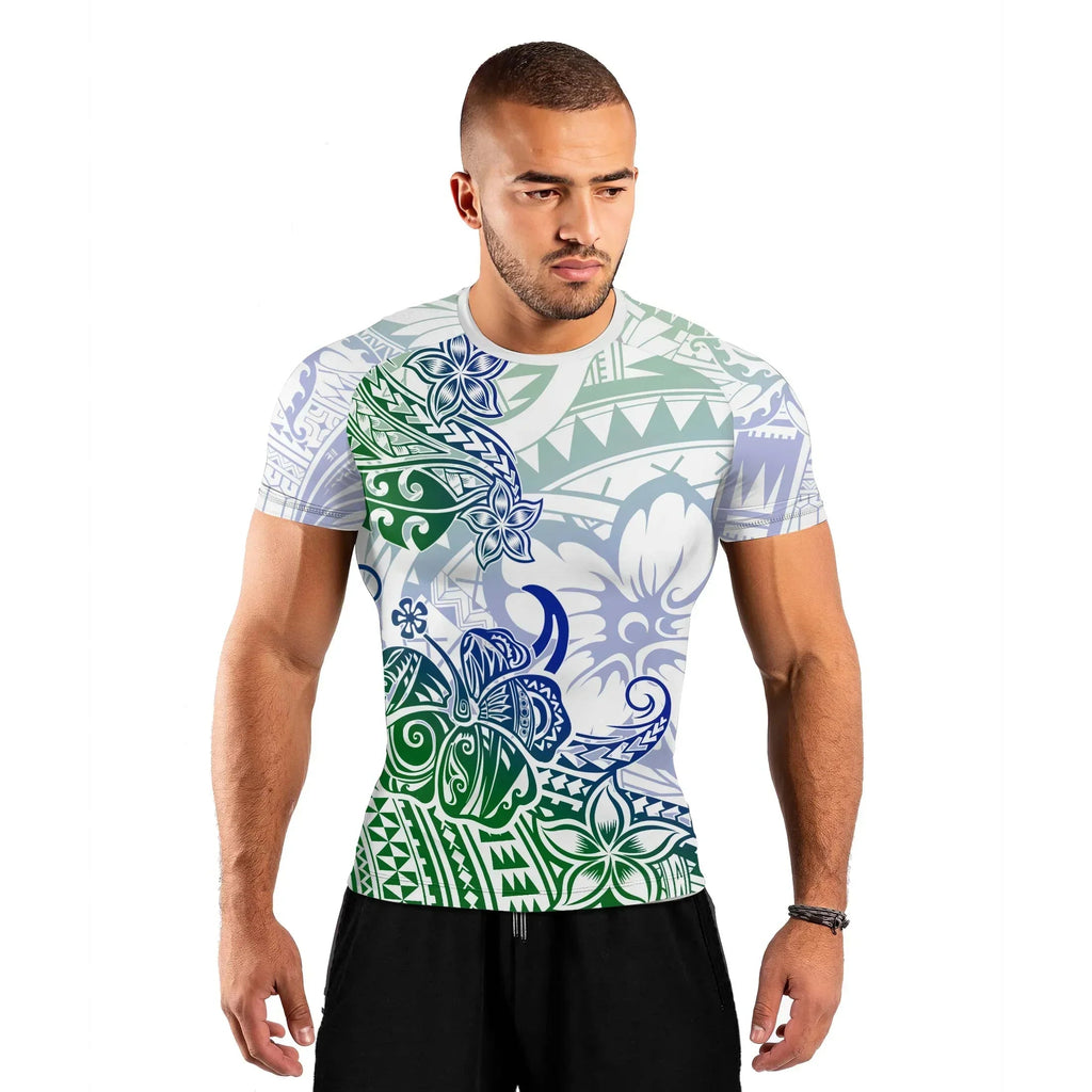 Island Spirit Men's Short Sleeve Rash Guard