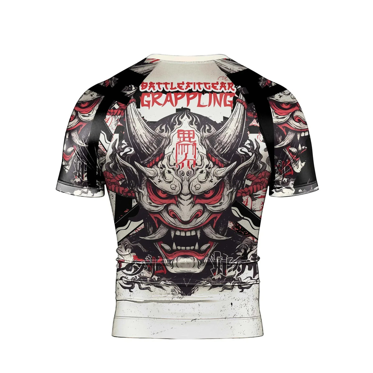 Ivory Demon Men's Short Sleeve Rash Guard